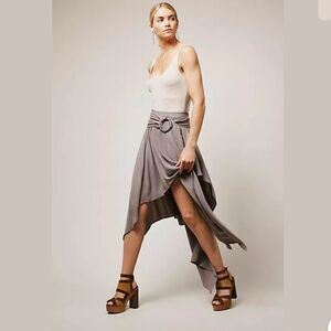 🆕FREE PEOPLE ASYMMETRICAL MADISON MIDI SKIRT